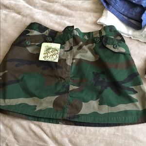 CAMO mini skirt. Never worn